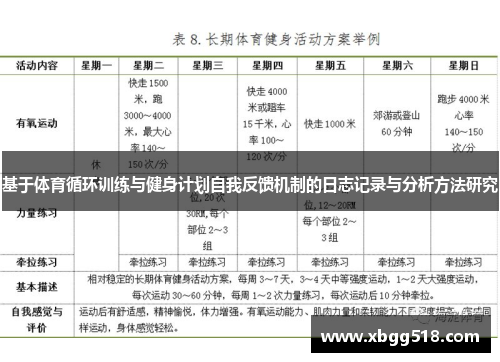 基于体育循环训练与健身计划自我反馈机制的日志记录与分析方法研究